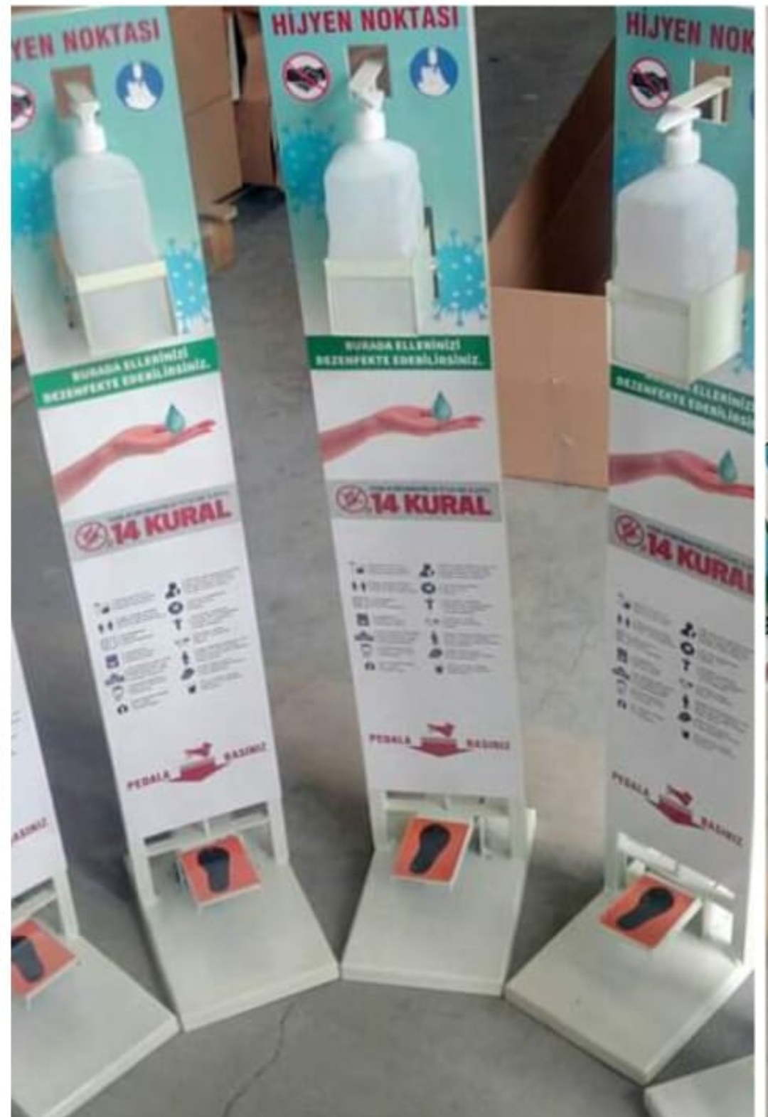 >Yüzbin adet stand ihracatı yapıldı
